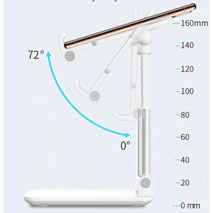 Pratik Katlanabilir Masaüstü Telefon Tutucu Stand Cm-157 ( Lisinya )