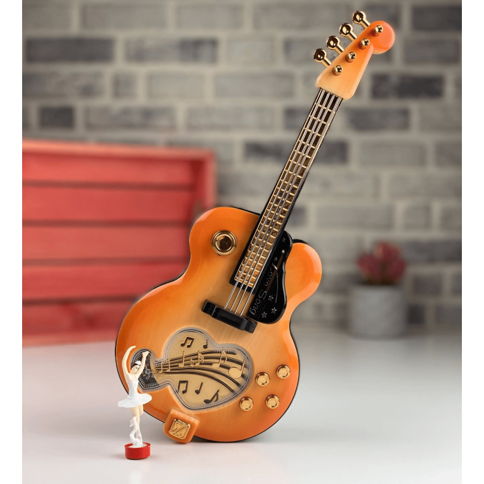 Gitar Görünümlü Nostaljik Müzik Kutusu ( Lisinya )
