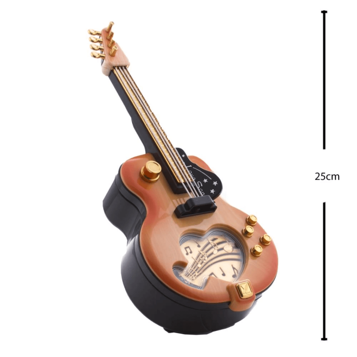 Gitar Görünümlü Nostaljik Müzik Kutusu ( Lisinya )