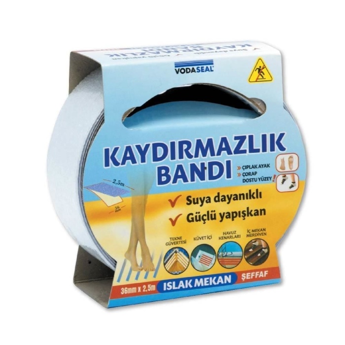 Islak Mekan Kaydırmazlık Bandı 36 mm 2,5 Metre
