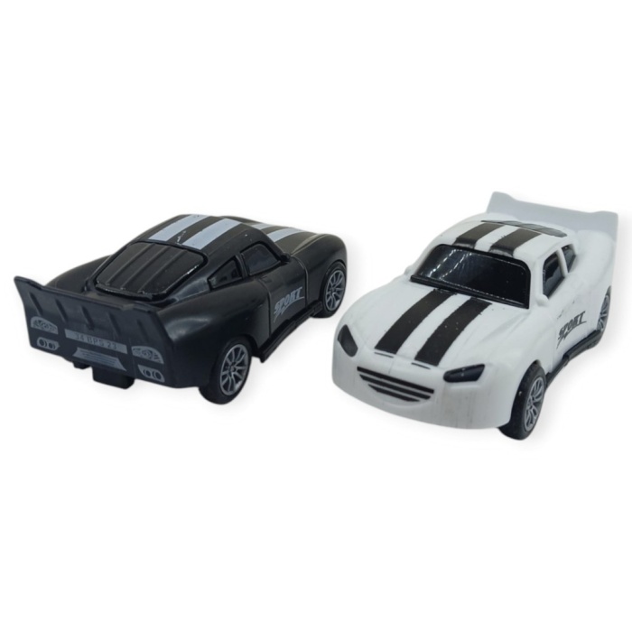 Çek Bırak Nascar Arabası 10.5 Cm - BP-035-SİYAH/BEYAZ (Lisinya)
