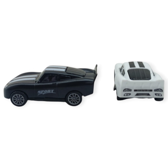 Çek Bırak Nascar Arabası 10.5 Cm - BP-035-SİYAH/BEYAZ (Lisinya)