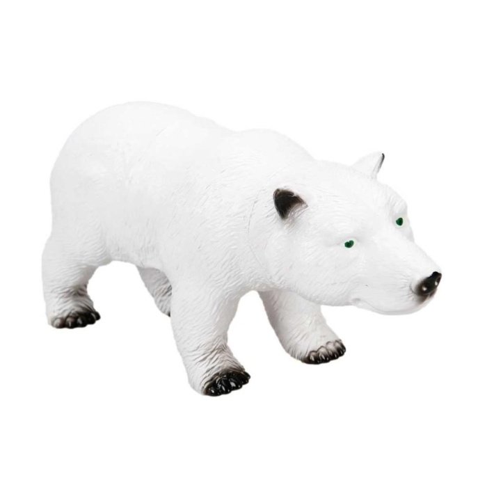 Kutup Ayısı - 27 Cm Sesli Yumuşak Vahşi Hayvanlar - 222-KutupAyısı (Lisinya)