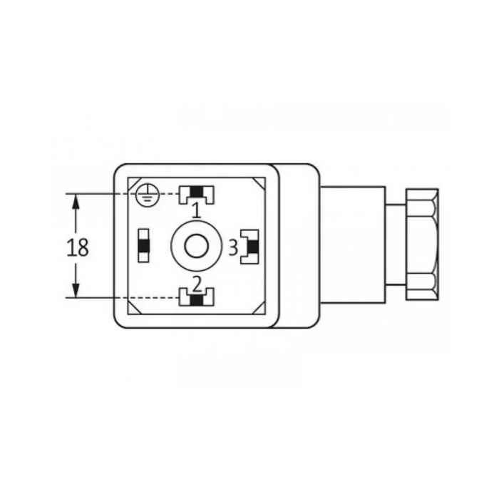 Pnömatik Valf Ventil Ledli Geniş Soket 18mm 220 Ac/Dc (Lisinya)