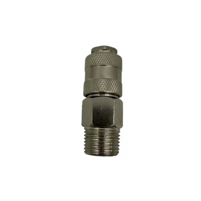 Pnömatik Sarı Otomatik Rekor Metal ( Stoper T26 Seri Jak Erkek Gövde 1/2 ) (Lisinya)