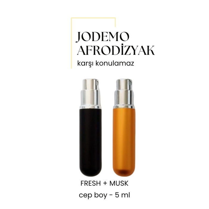2 Adet Afrodizyak Etkili Erkek Parfüm Cep Boy Musk + Fresh 5ml