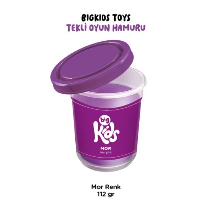 Bigkids Toys / Mor - 12li Oyun Hamuru (112 Gr)