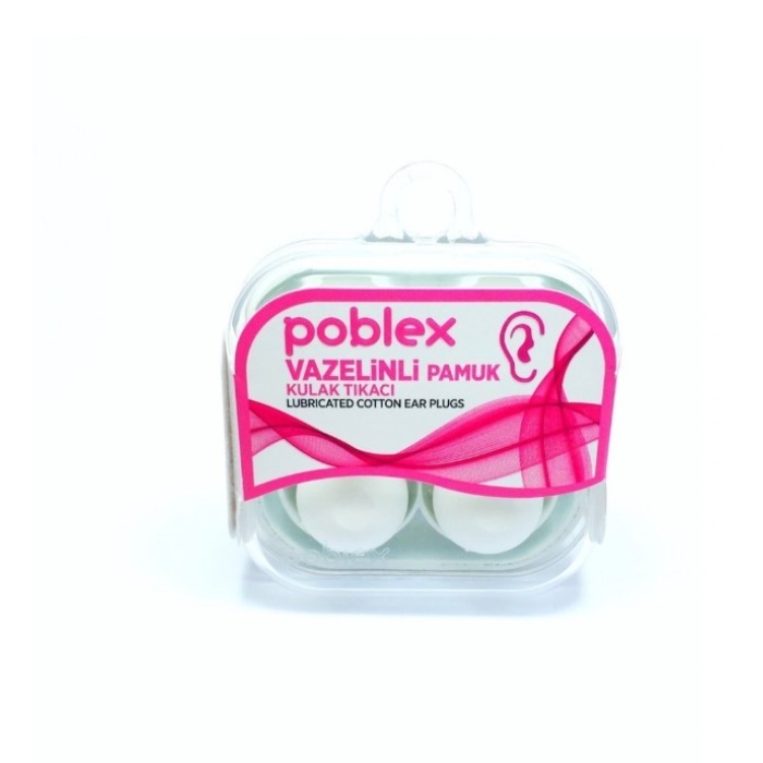 Poblex Vazelinli Pamuk Kulak Tıkacı 4lü