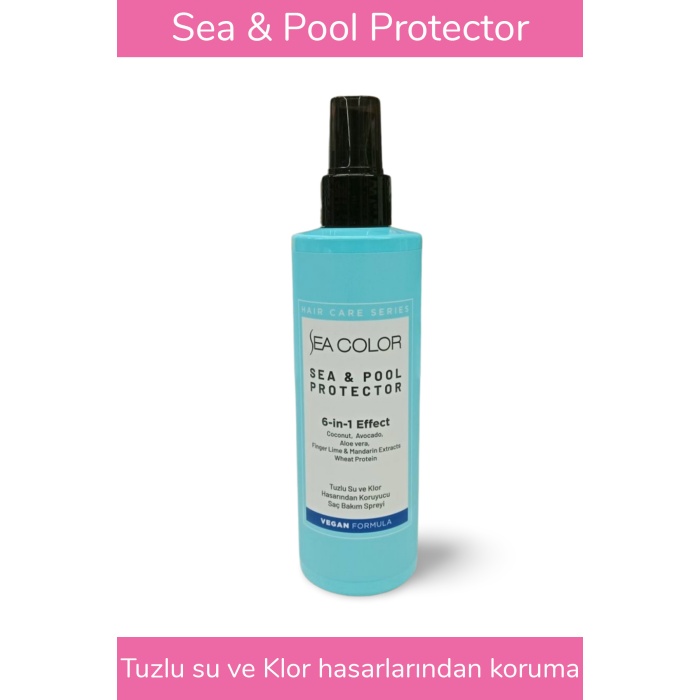 Tuzlu Su ve Klor Hasarından Koruyucu Saç Bakım Spreyi Deniz ve Havuz Saç Spreyi 6sı 1 Arada