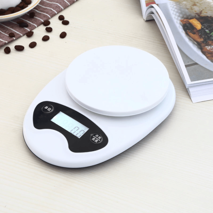 Hazneli Mutfak Terazisi Sh-136 - 5 Kg Hassas Dijital Tartı ( Lisinya )
