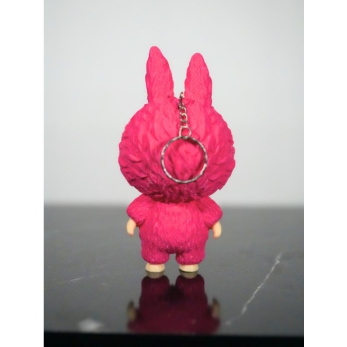 Labubu Sevimli Pembe Oyuncak  Anahtarlık 13cm - Lisinya