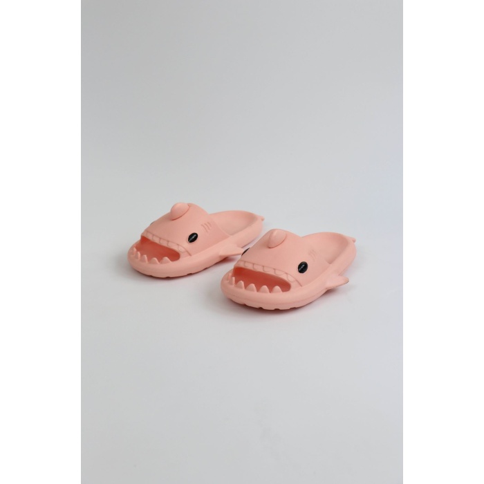 WG500 Köpekbalığı Pembe Unisex Tam Ortopedik Terlik Shark Slides - Lisinya