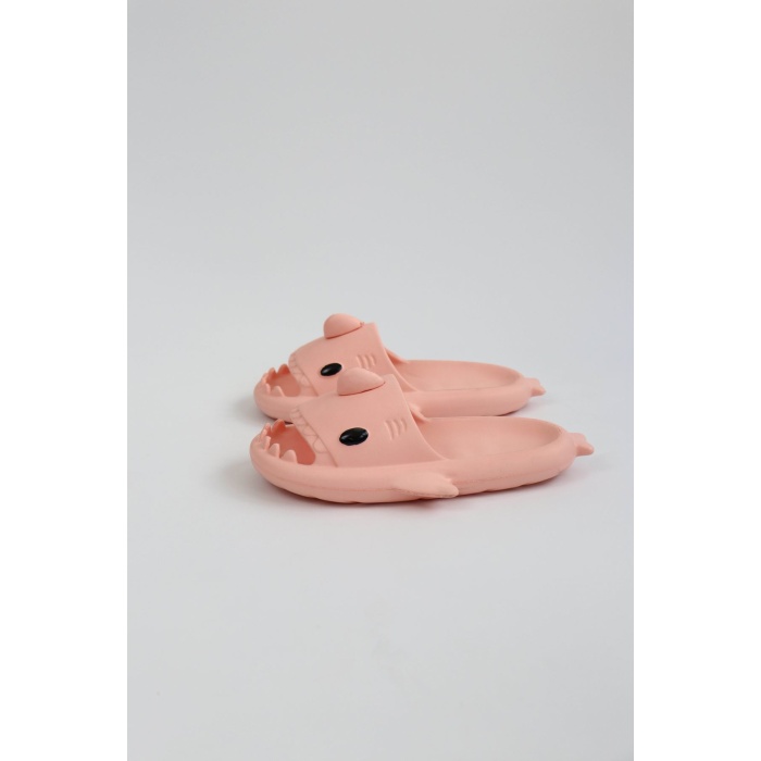 WG500 Köpekbalığı Pembe Unisex Tam Ortopedik Terlik Shark Slides - Lisinya