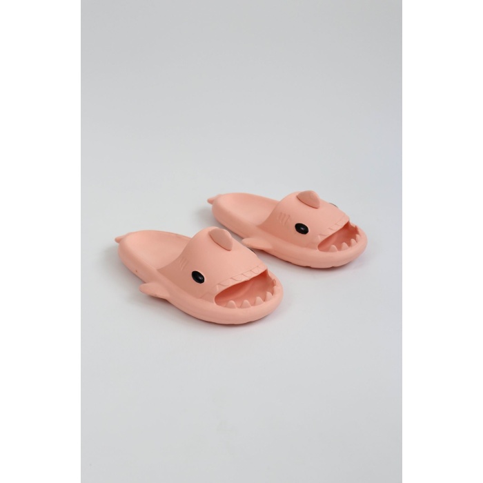 WG500 Köpekbalığı Pembe Unisex Tam Ortopedik Terlik Shark Slides - Lisinya