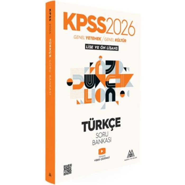 KPSS Türkçe Soru Bankası 2026