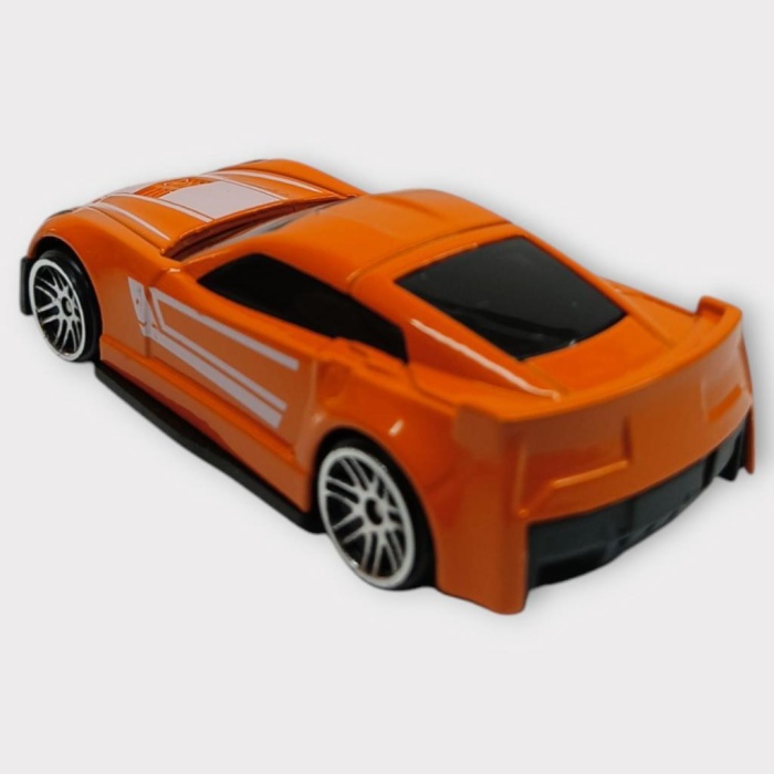 Metal Mini Arabalar  8 cm - Turuncu - 1 (Lisinya)