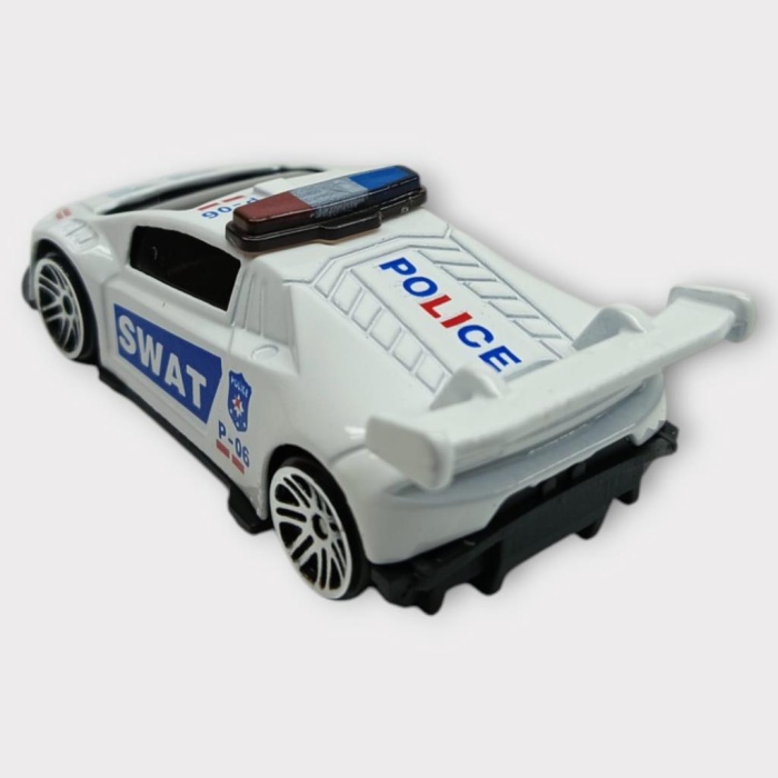 Metal Mini Polis Arabası  8 cm - Polis - 3 (Lisinya)