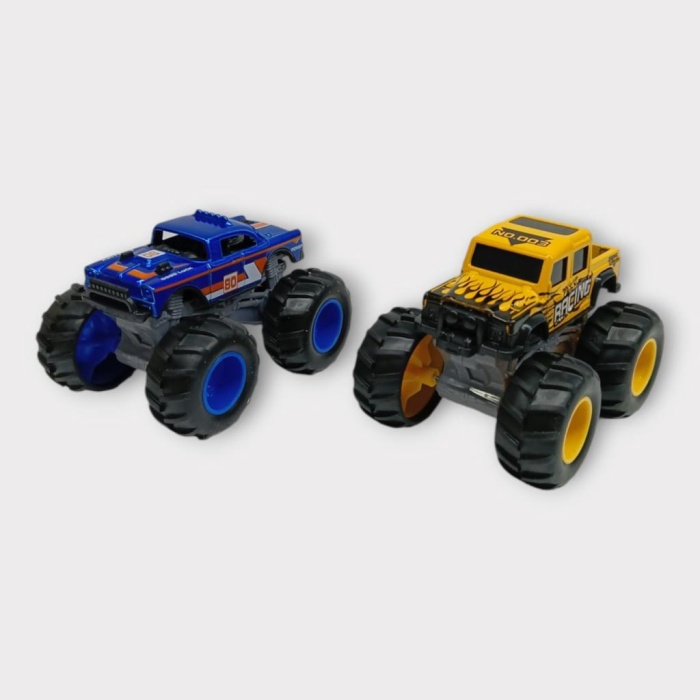 Mini Off-Road Araçlar 2li - Sarı Lacivert (Lisinya)
