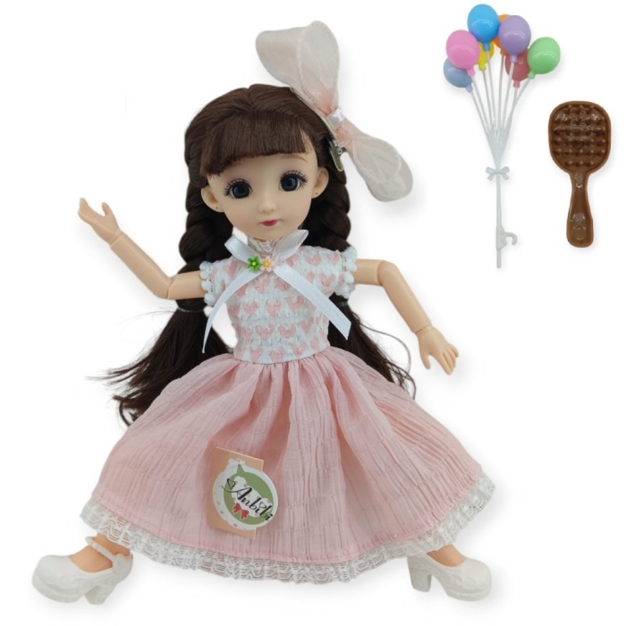Anbibi Premium Bebek Hareketli Aksesuarlı - WX197-1-PEMBE (Lisinya)