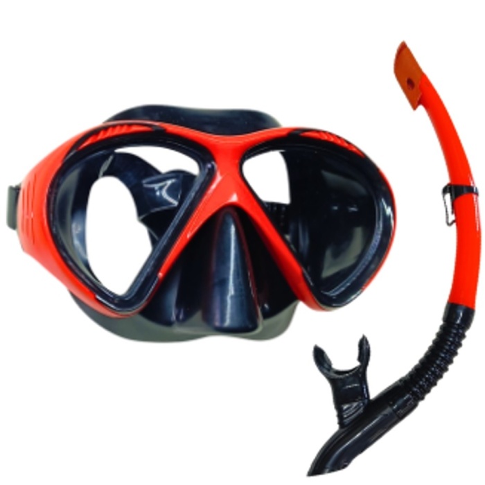 Star Diving Dalış Maskesi ve Snorkel Yetişkin - 51711-KIRMIZI (Lisinya)