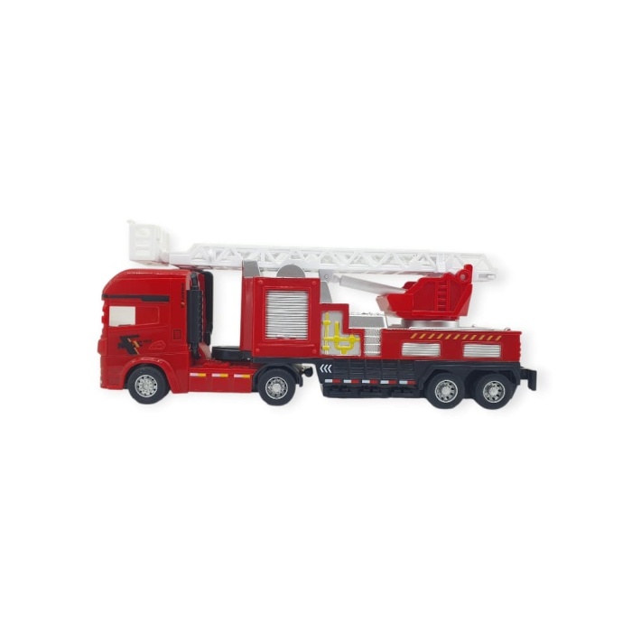 Metal İtfaiye Arabası - Merdivenli 26cm - 706-45 (Lisinya)