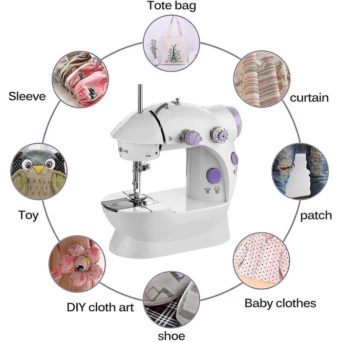 Mini Ev Dikiş Makinesi Pedallı Sewing Machine - Lisinya