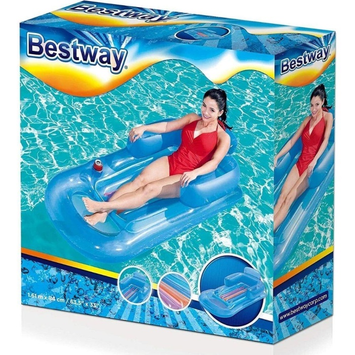 Deniz Yatağı Sultan Lüks Yatak 161x84 Cm Mavi Bestway - 43028 (Lisinya)