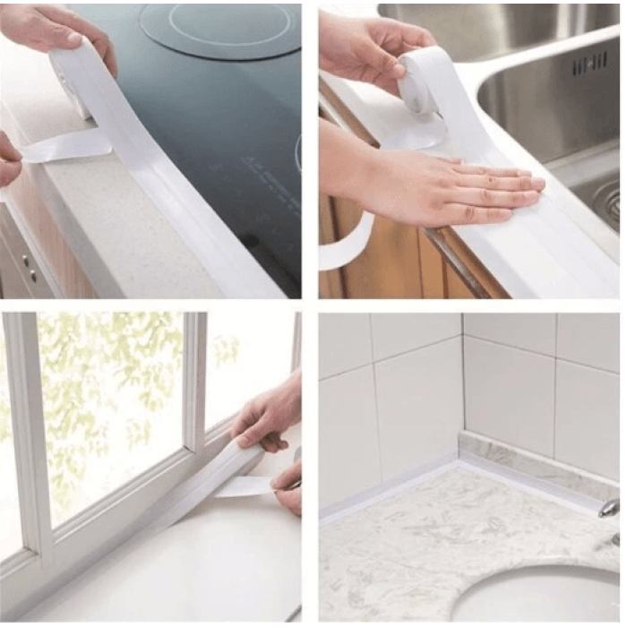 Pratik 145 Gr Beyaz Su Sızdırmaz Lavabo Kenar Bandı (3.2m) ( Lisinya )