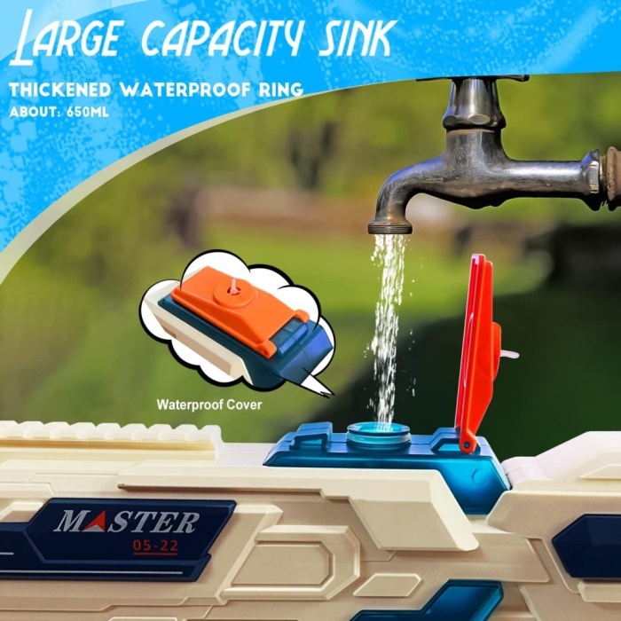 QS811-213 ŞARJLI SU TABANCASI 8 METRE 600 ML (Lisinya)