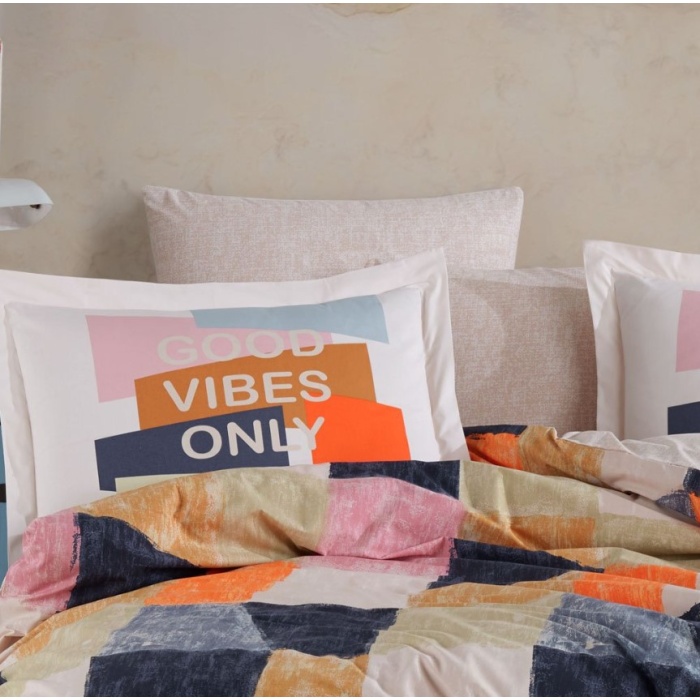 Çift Kişilik Poplin Nev Bermuda Oranj