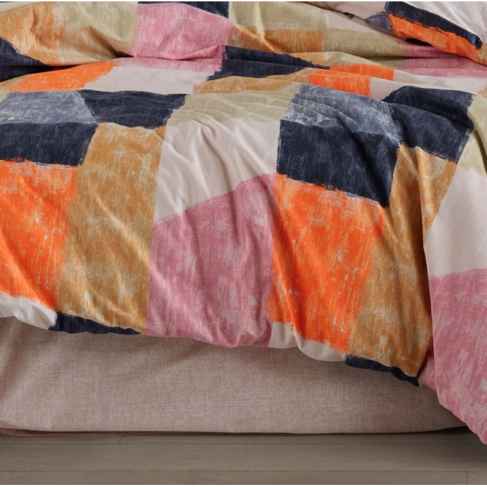 Çift Kişilik Poplin Nev Bermuda Oranj
