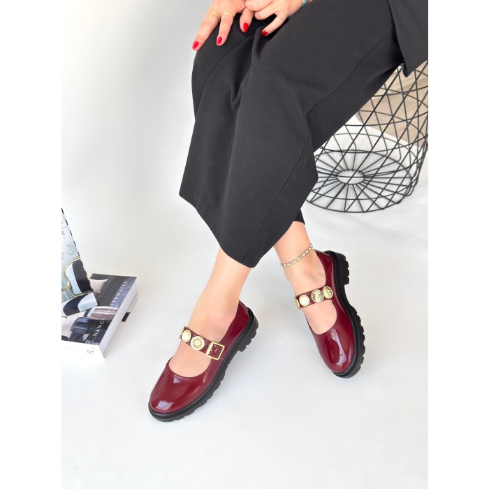 Okira Bordo Rugan Oxford Ayakkabı - Lisinya