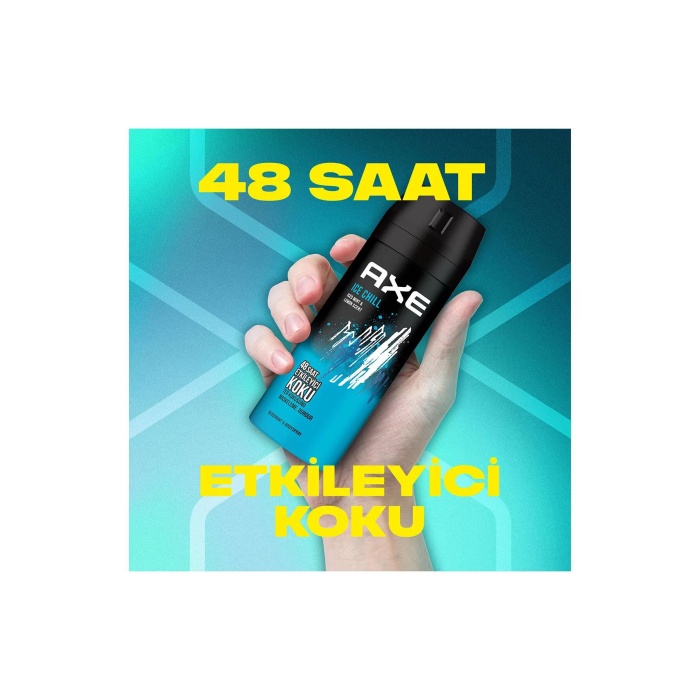 3 Adet Axe Ice Chill Erkek Deodorant Sprey 150 ml