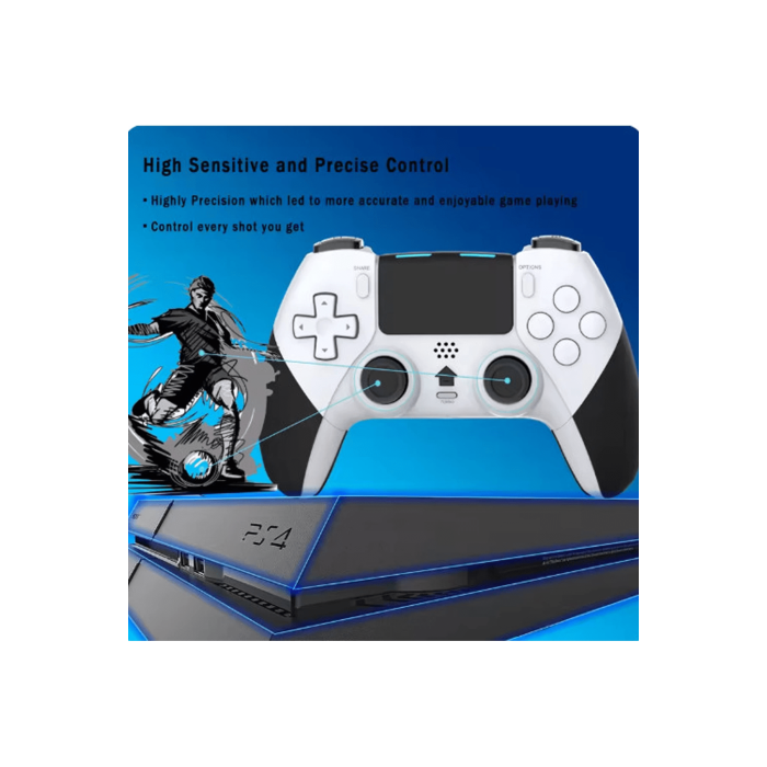 P4 Plus Bluetooth Titreşimli Ps4/ps5 Uyumlu Pc Telefon Joystick Kablosuz Oyun Kolu Siyah - Lisinya
