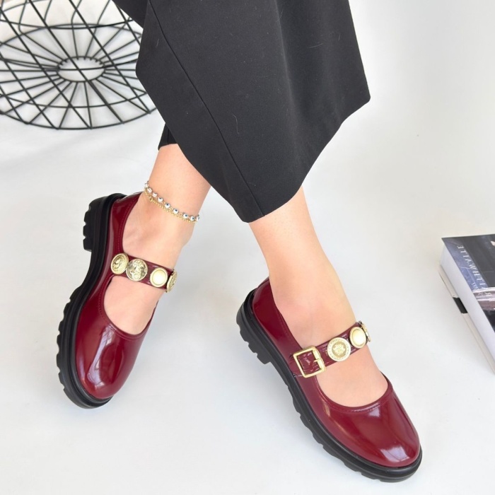 Okira Bordo Rugan Oxford Ayakkabı - Lisinya