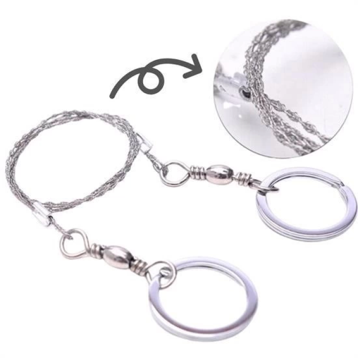 Karavanda ,kampda  Taşınabilir Mini  Zincir  Cep Testeresi Dişli Tel Ahşap Plastik Metal Kes ( Lisinya )