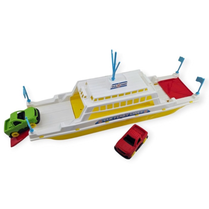 Feribot Araç Taşııyan Gemi 45 cm - Sarı (Lisinya)