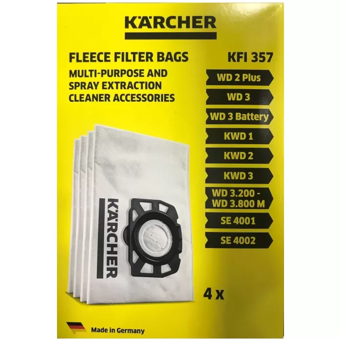 Karcher WD3 Islak Kuru Elektrikli Süpürge Toz Torbası (Lisinya)
