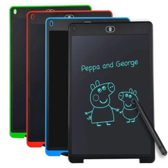 T12 Siyah Writing Tablet Lcd 12 Inç Dijital Kalemli Çizim Yazı Tahtası - Lisinya