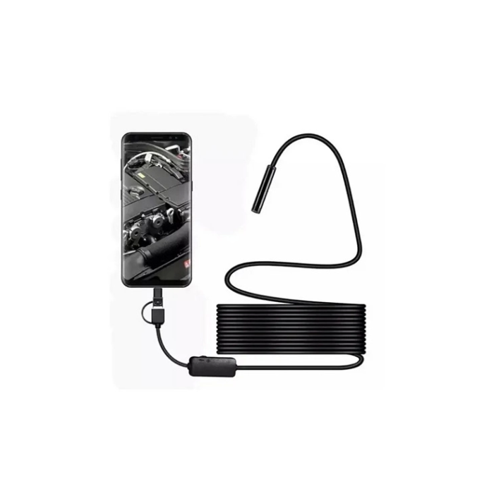 Vtn-02 Endoskop Yılan Video Kamera Led’li 2 Metre 7 Mm Sert Kablo Su Geçirmez - Lisinya