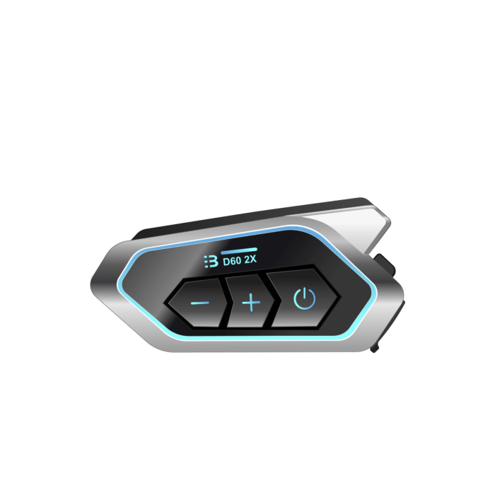 D60 2x Motosiklet Kask Kulaklığı Bluetooth Intercom Rgb Işıklı 2 Intercom Bağlantılı - Lisinya