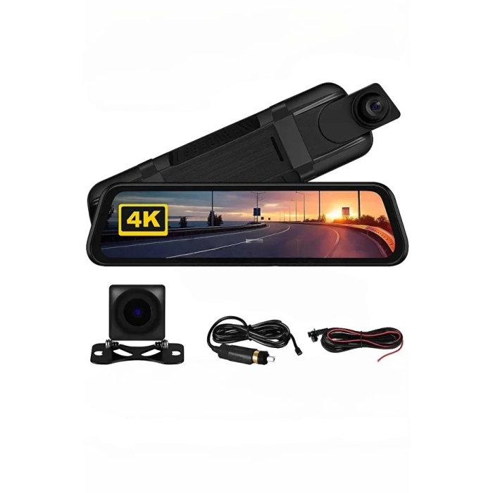 4k Ips Ekran Tam Dokunmatik 9.66” Dikiz Ayna Araç Içi Kamera (4k Ön 1080p Arka) | Carplay - Lisinya