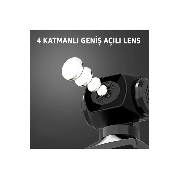 4k Ultra Hd Aksiyon Kamerası 270° Geniş Açı Döner Klips Su Geçirmez Kılıf Kablosuz Kamera - Lisinya