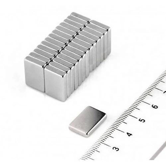 15x10x1.5 Mm Köşeli Neodyum Mıknatıs – N35 Güçlü, Dayanıklı Nikel Kaplama ( Lisinya )