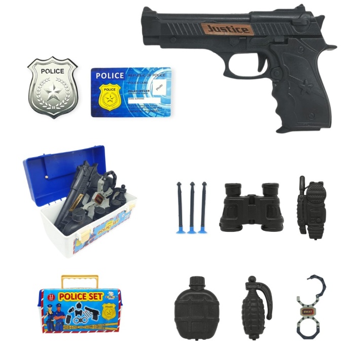 Çantalı Polis Seti 11 Parça - KS-851 (Lisinya)