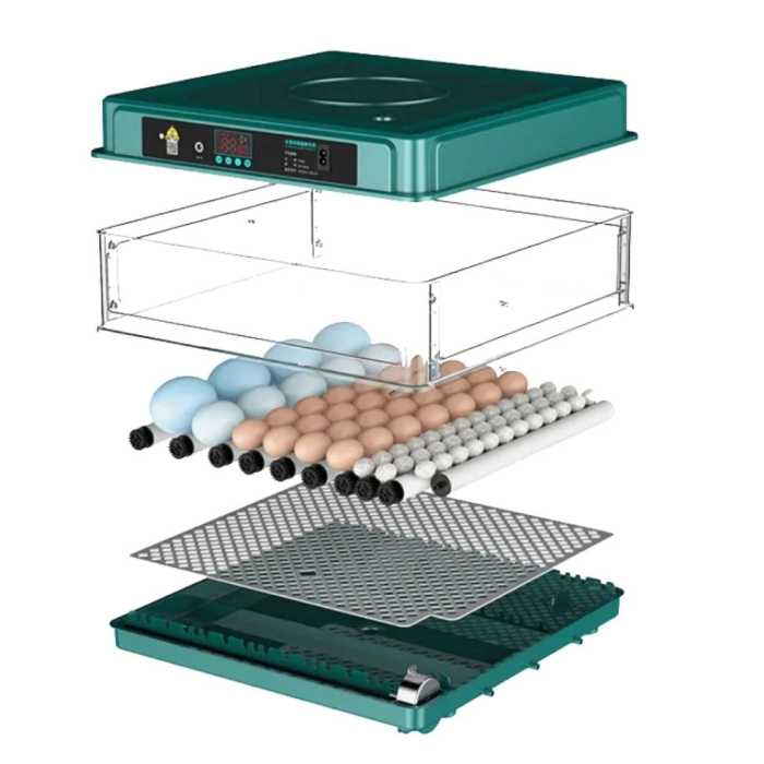 130 Yumurtalık Tam Otomatik Kuluçka Makinesi Yedek Parçalı Motorlu Akü Kablolu Silindir Viyollü Profesyonel ( Lisinya )