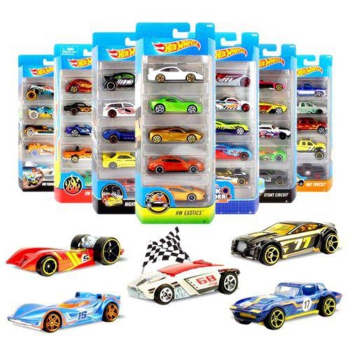 01806-TOPLU - HOTWHEELS 5LI ARABA SETI (Lisinya)