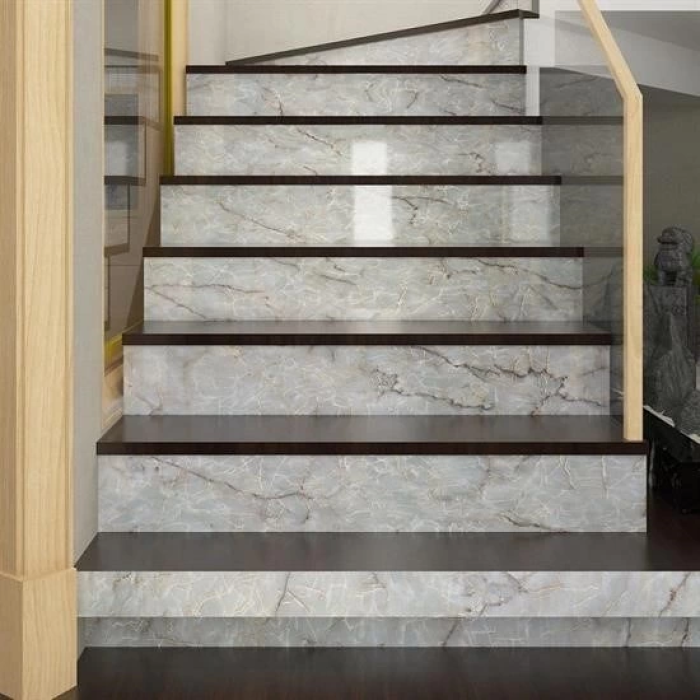 5mt X 60 Cm Mermer Desenli Masa Tezgah Mutfak Su Geçirmez Yapışkanlı Folyo Sticker ( Lisinya )