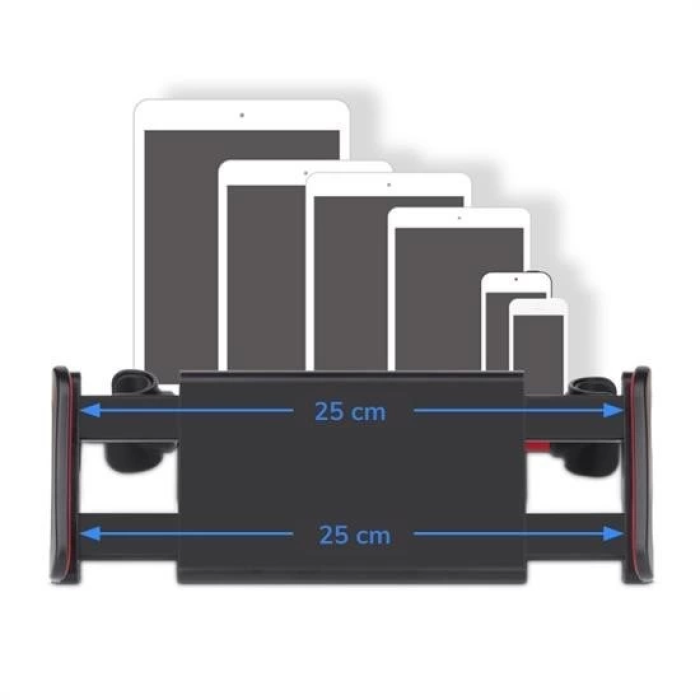 Oto Koltuk Arkası Telefon Tablet Tutucu Ayarlanabilir 360 Derece Dönebilen Pratik Stand ( Lisinya )