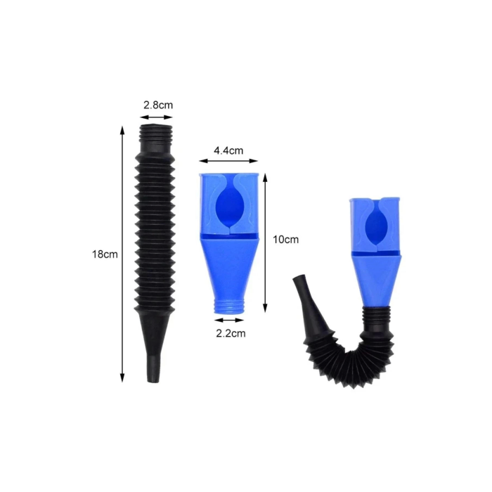 Araba Ve Motorsikletler İçin Katlanabilir Plastik Motor Yağ Hunisi ( Lisinya )
